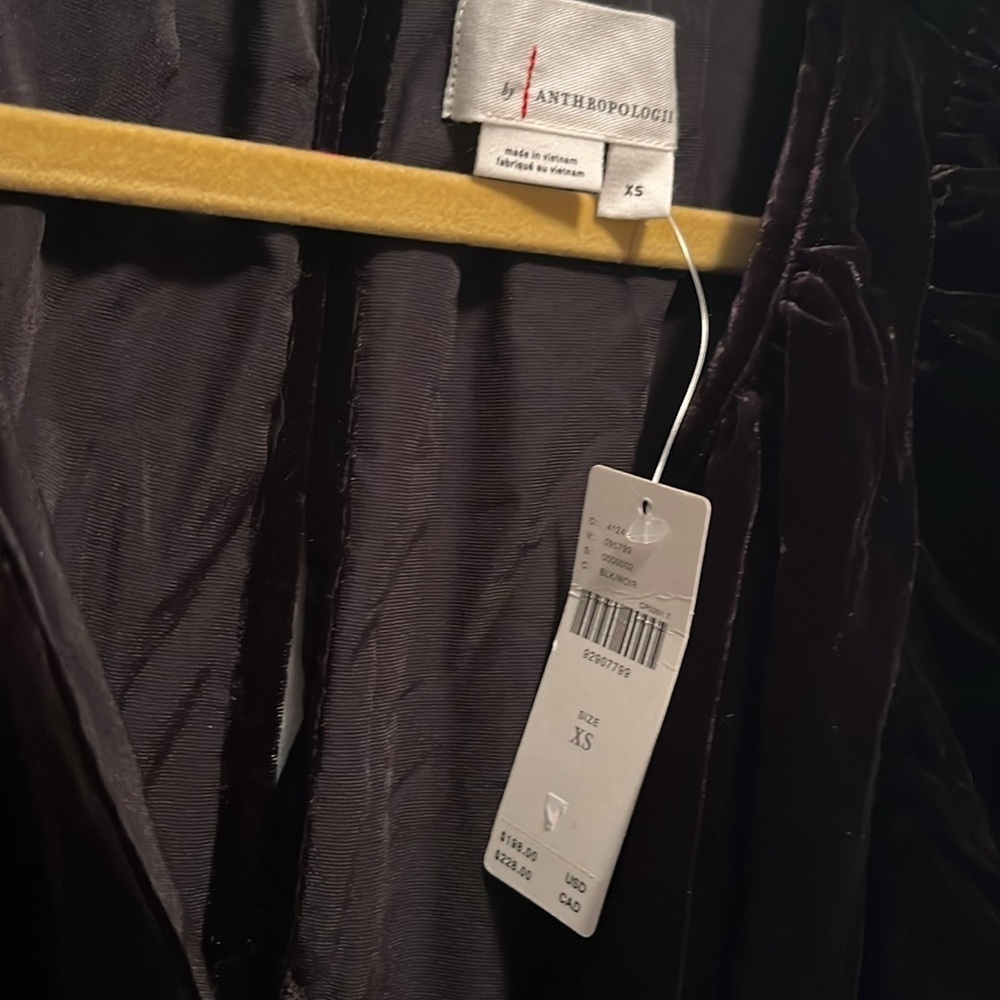 Anthropologie The Somerset Velvet Edition Size XS NWT - Picture 8 of 16